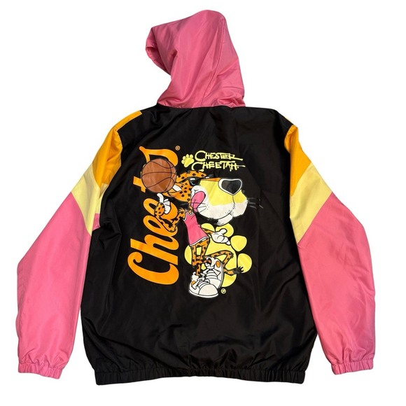 Cheetah Other - Cheetos Chester Cheetah Basketball Hooded Pullover Windbreaker Men’s Size XL